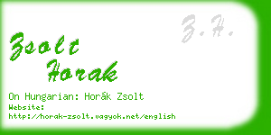 zsolt horak business card