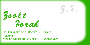 zsolt horak business card